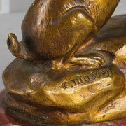 Clovis Masson Bronze Hare - Animaliers Bronze - Hickmet Fine Arts