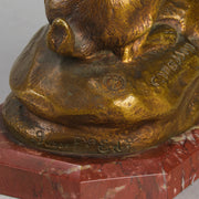 Clovis Masson Bronze Hare - Animaliers Bronze - Hickmet Fine Arts