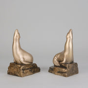 Pair of Sea Lion Bookends by C Omin