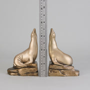 Pair of Sea Lion Bookends by C Omin