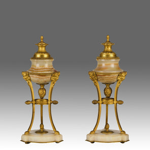 French Bronze "Ormolu Cassolettes" - Hickmet Fine Arts 