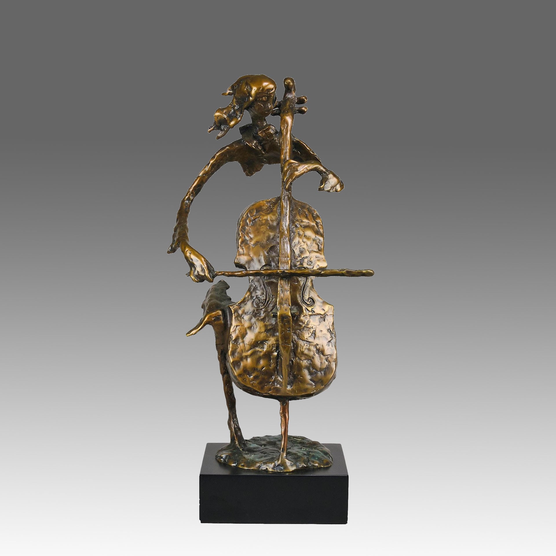 Bernard Kim Cellist - Bronze - Hickmet Fine Arts