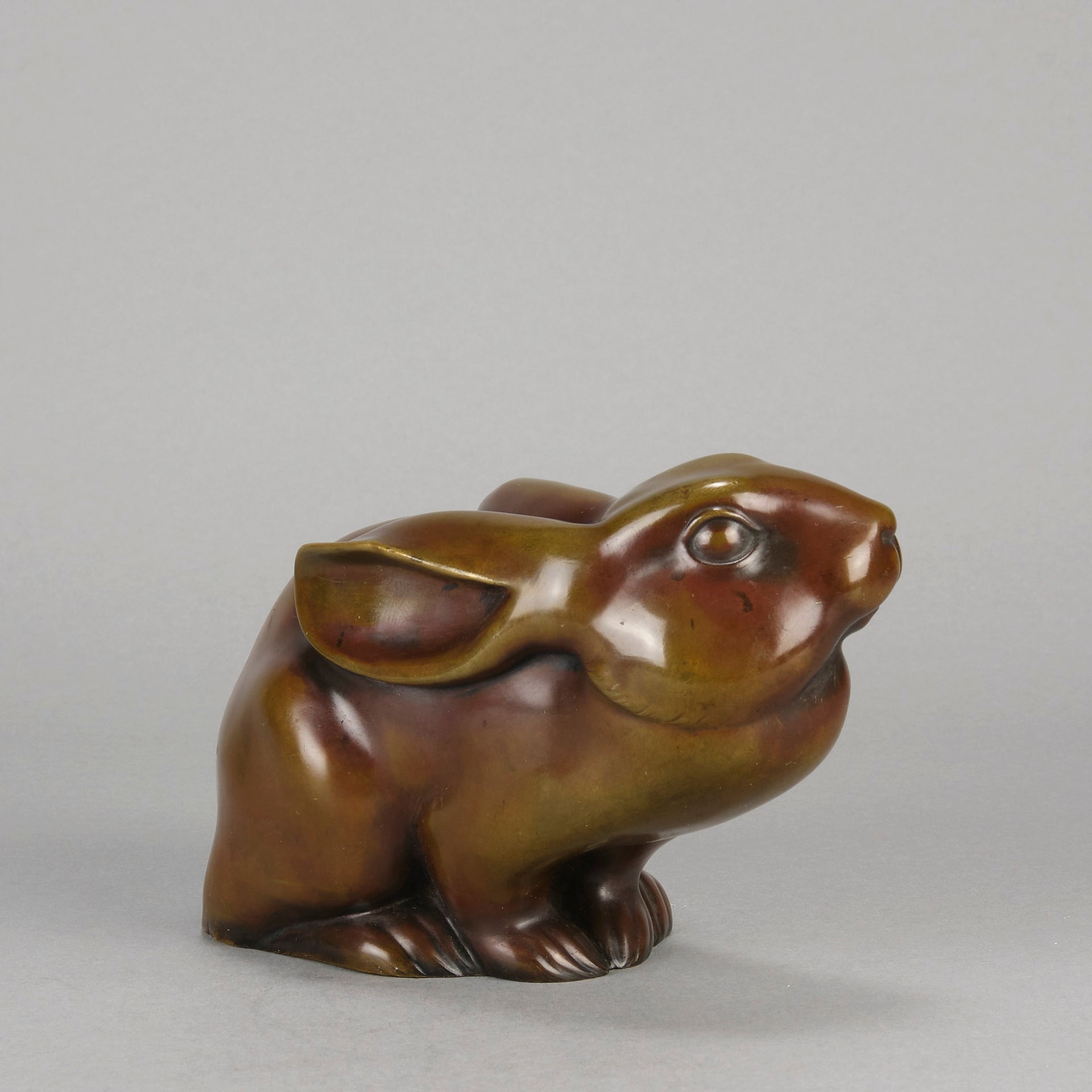 Danish Bronze - Peering Rabbit - Hickmet Fine Arts