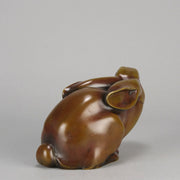 Danish Bronze - Peering Rabbit - Hickmet Fine Arts