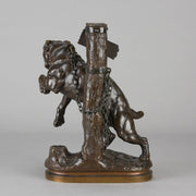 Tethered Hound - Charles Valton Bronze - Hickmet Fine Arts 