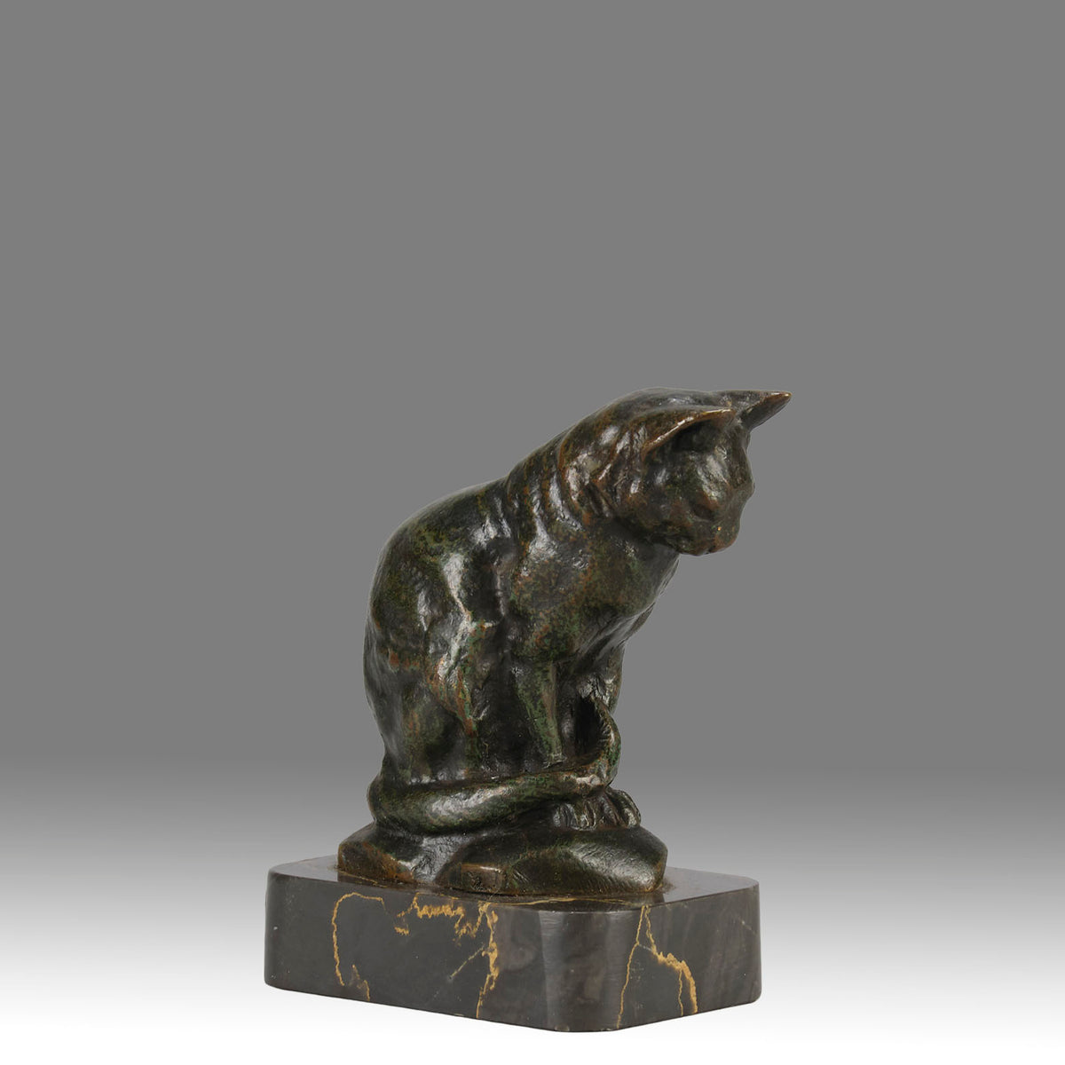"Chat Assis" by A L Barye
