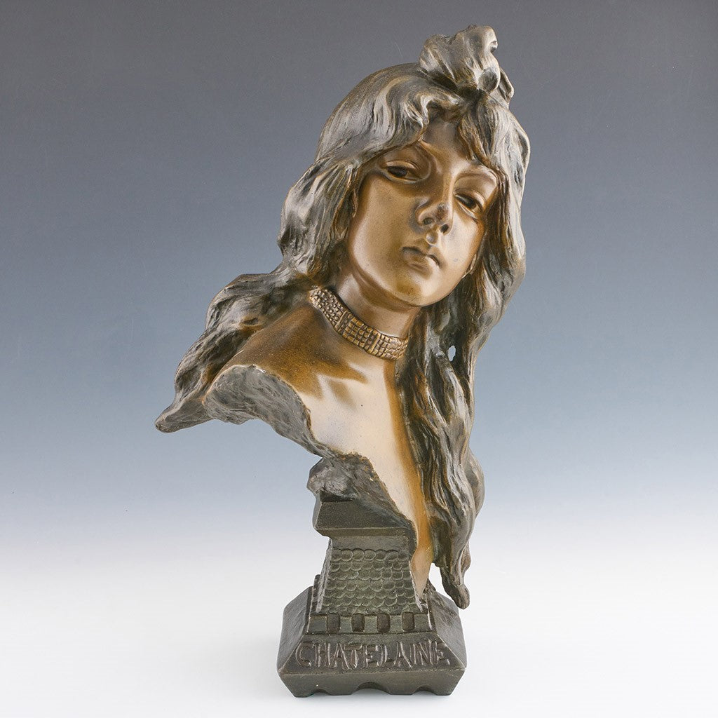 Villanis Chatelaine - Art Nouveau Bronze - Hickmet Fine Arts