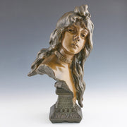 Villanis Chatelaine - Art Nouveau Bronze - Hickmet Fine Arts