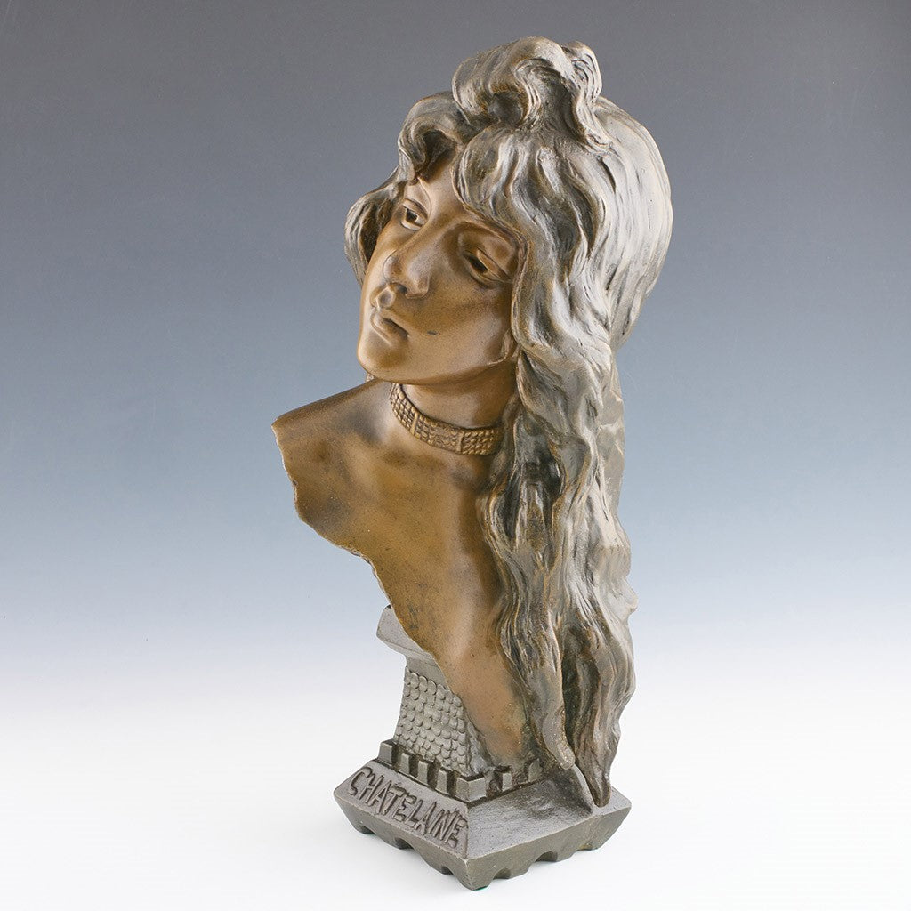 Villanis Chatelaine - Art Nouveau Bronze - Hickmet Fine Arts