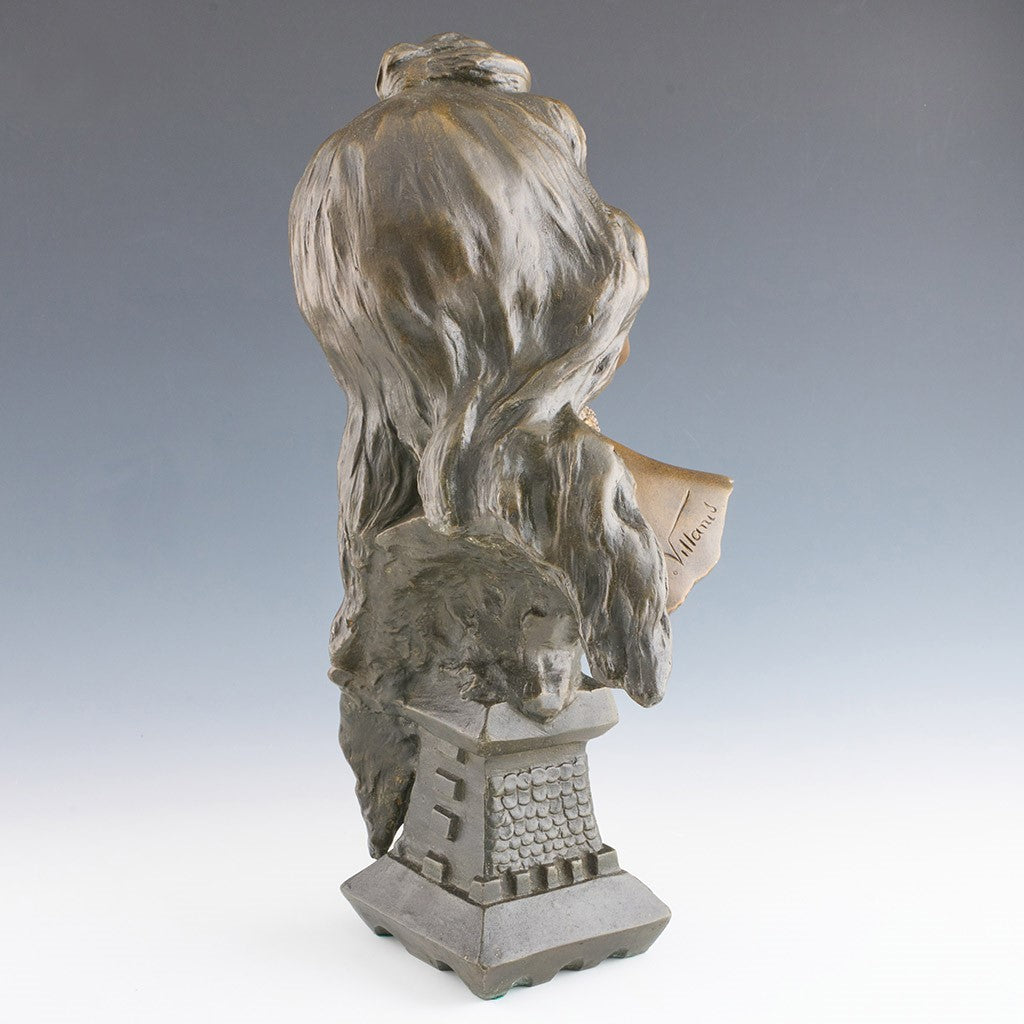 Villanis Chatelaine - Art Nouveau Bronze - Hickmet Fine Arts