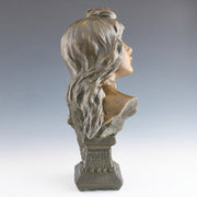 Villanis Chatelaine - Art Nouveau Bronze - Hickmet Fine Arts