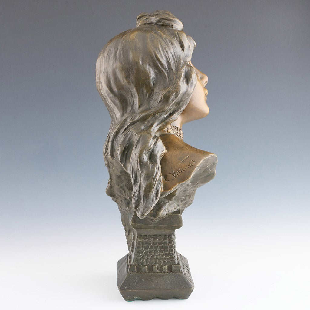 Villanis Chatelaine - Art Nouveau Bronze - Hickmet Fine Arts