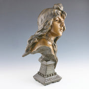 Villanis Chatelaine - Art Nouveau Bronze - Hickmet Fine Arts