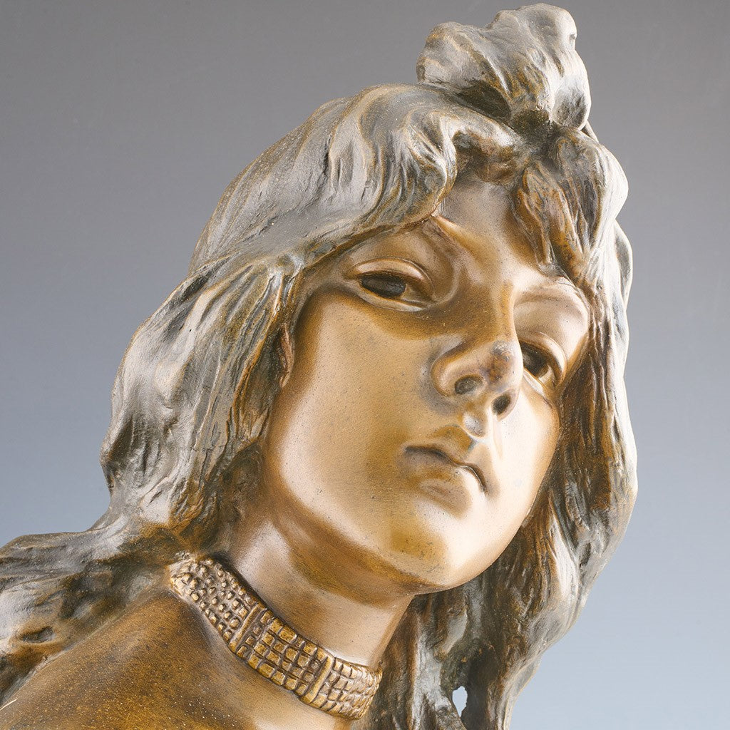 Villanis Chatelaine - Art Nouveau Bronze - Hickmet Fine Arts