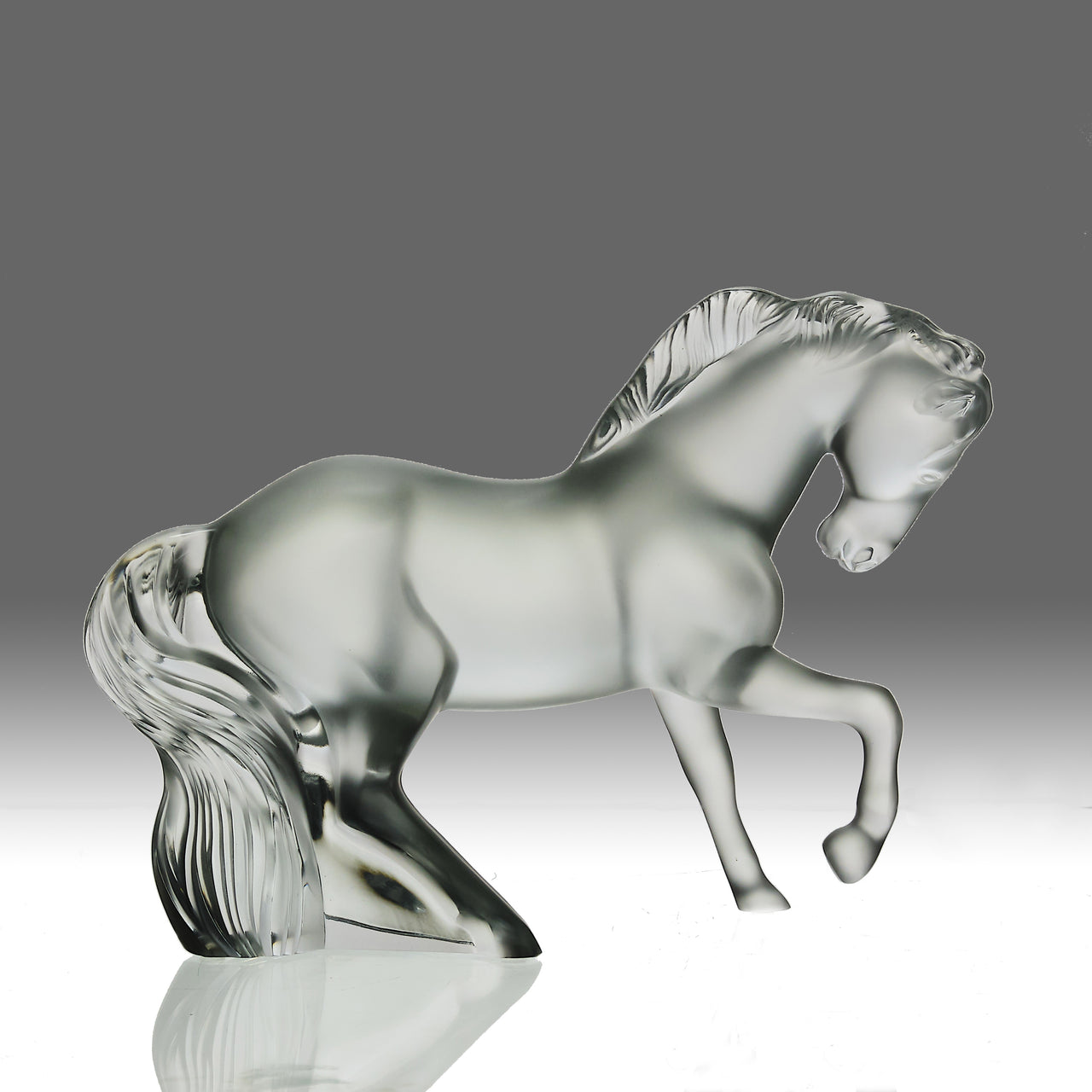 "Horse Sculpture" by Lalique Glass