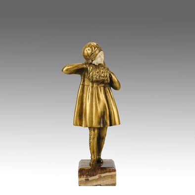Chiparus L'Hiver - Demetre Chiparus Bronze - Hickmet Fine Arts