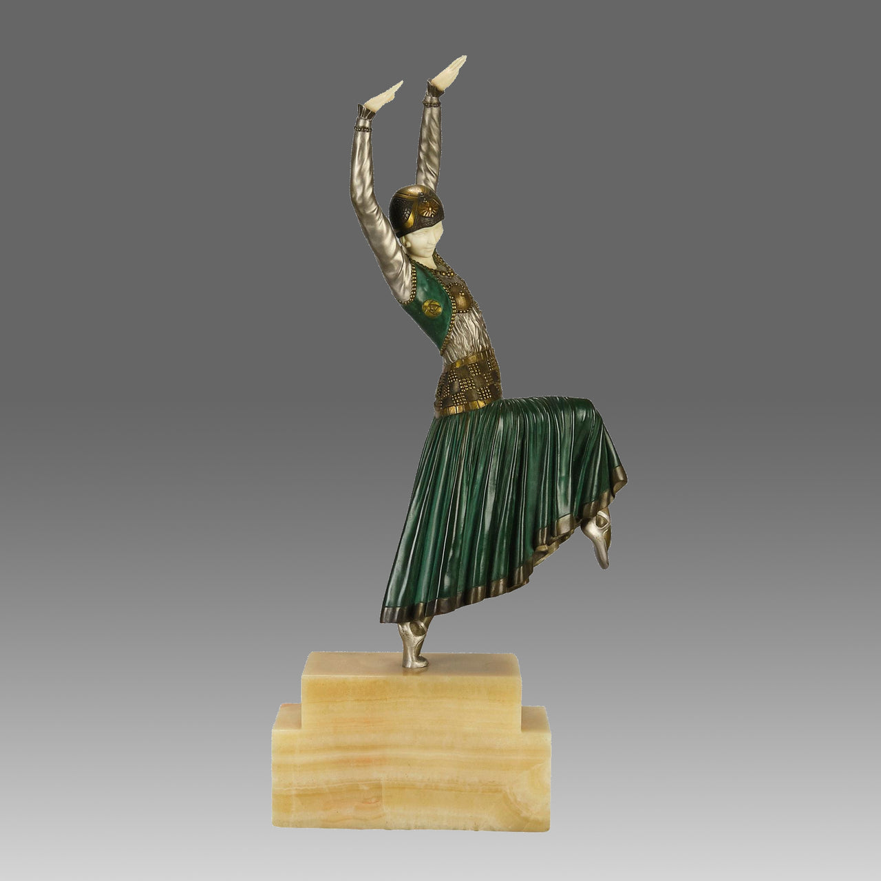 Chiparus Vested Dancer  - Art Deco Figurines - Hickmet Fine Arts