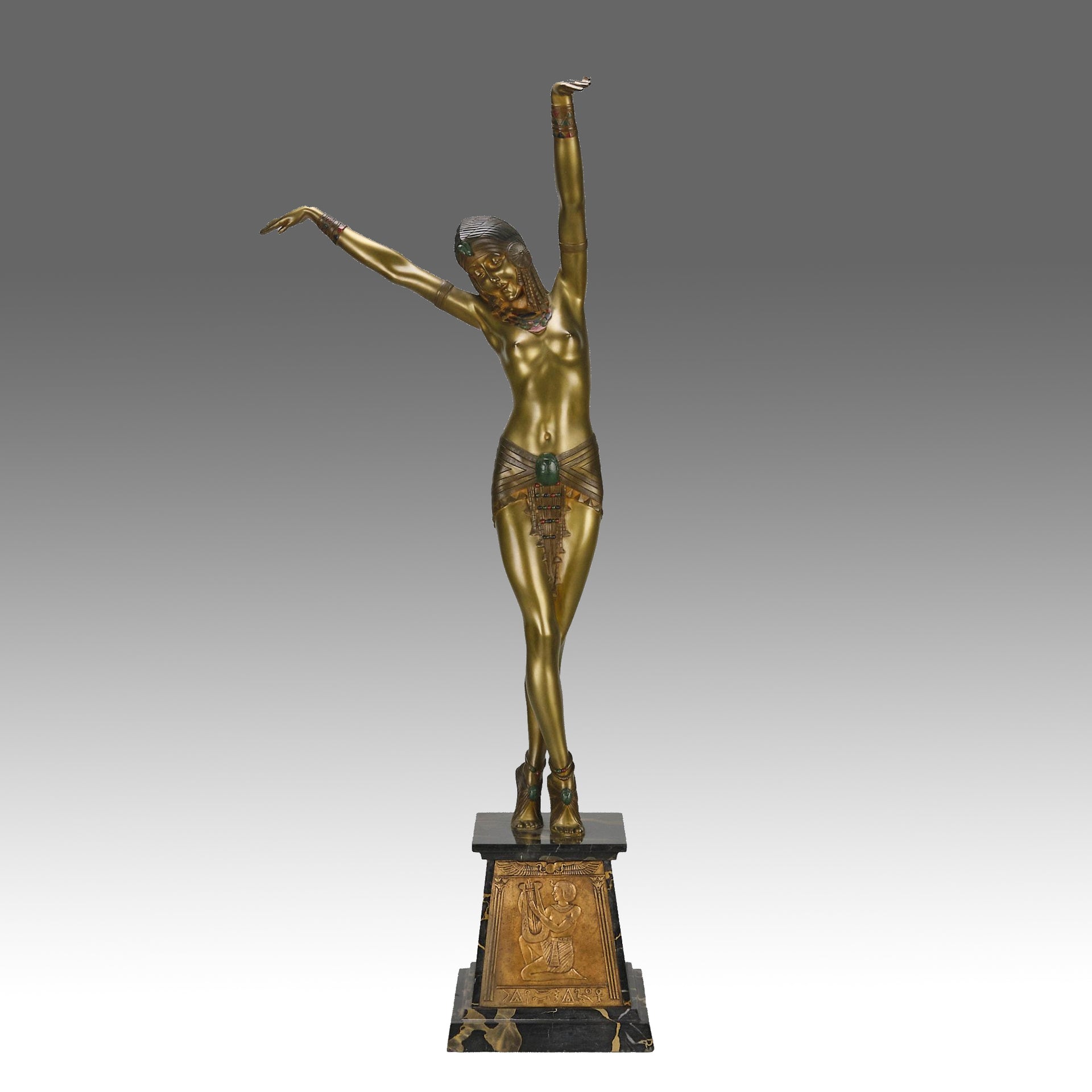 Chiparus Egyptian Dancer - Demetre Chiparus Bronze - Hickmet Fine Arts