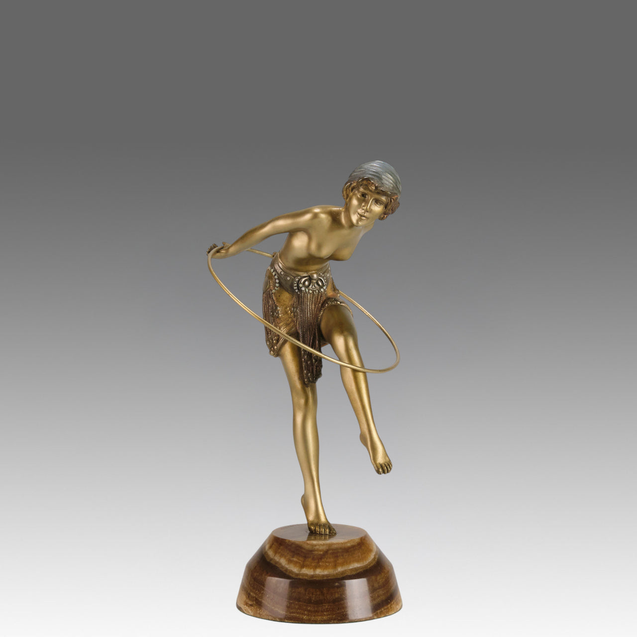 Chiparus Hoop Dancer - Demetre Chiparus Bronze - Hickmet Fine Arts