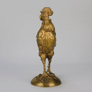 "Cockerel" by Paul Comolera - Animalier Bronze - Hickmet Fine Arts