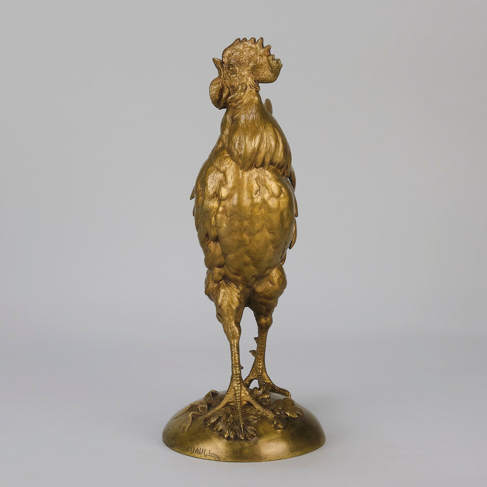 "Cockerel" by Paul Comolera - Animalier Bronze - Hickmet Fine Arts