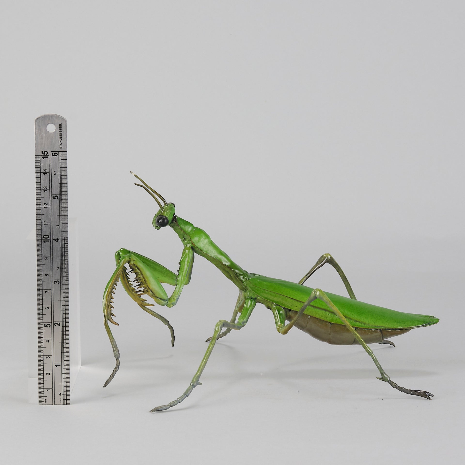 Continental Bronze Praying Mantis - Hickmet Fine Arts 