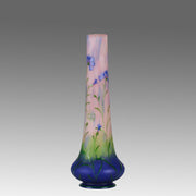 Daum Cornflower Vase - Art Nouveau Glass - Hickmet Fine Arts