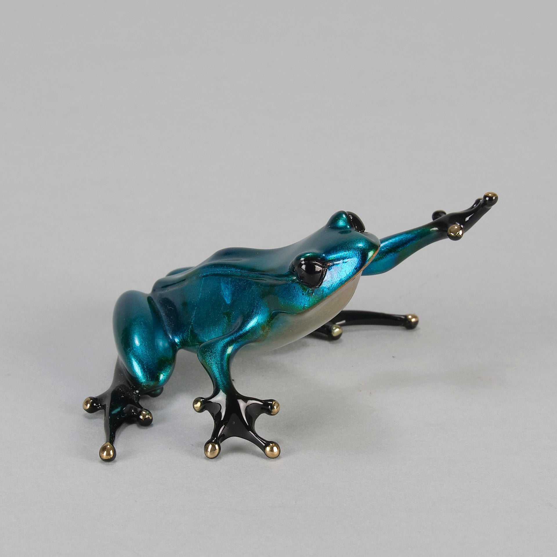 Limited Edition Bronze - Blue Frog by Tim Cotterill - Hickmet Fine Arts
