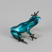 Limited Edition Bronze - Blue Frog by Tim Cotterill - Hickmet Fine Arts