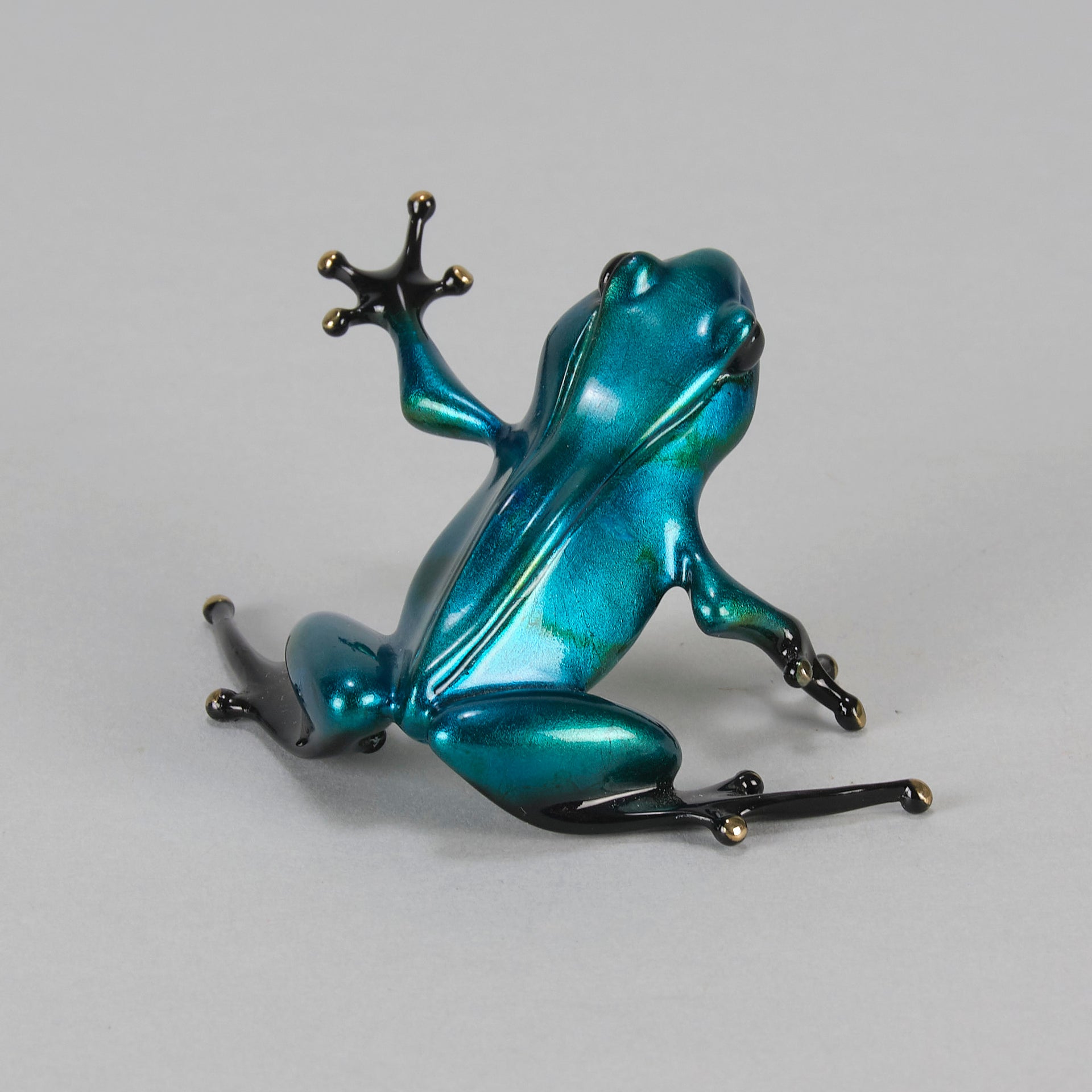 Limited Edition Bronze - Blue Frog by Tim Cotterill - Hickmet Fine Arts