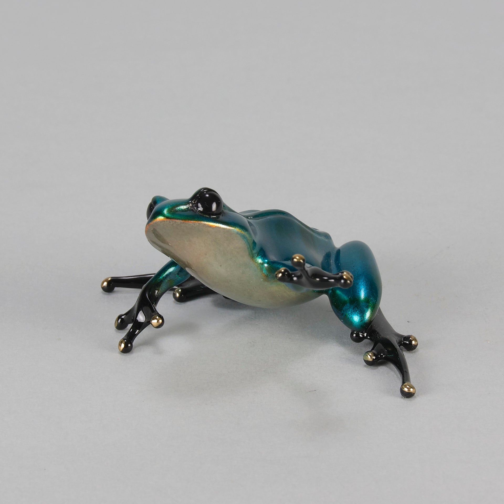 Limited Edition Bronze - Blue Frog by Tim Cotterill - Hickmet Fine Arts