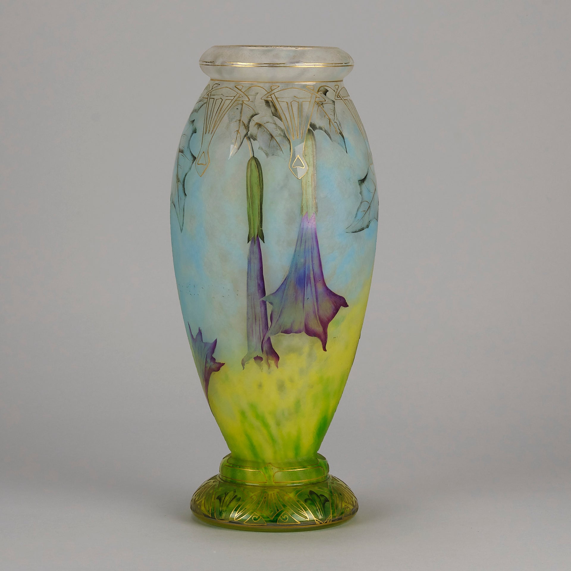 Daum Datura Vase - Art Nouveau Glass - Hickmet Fine Arts