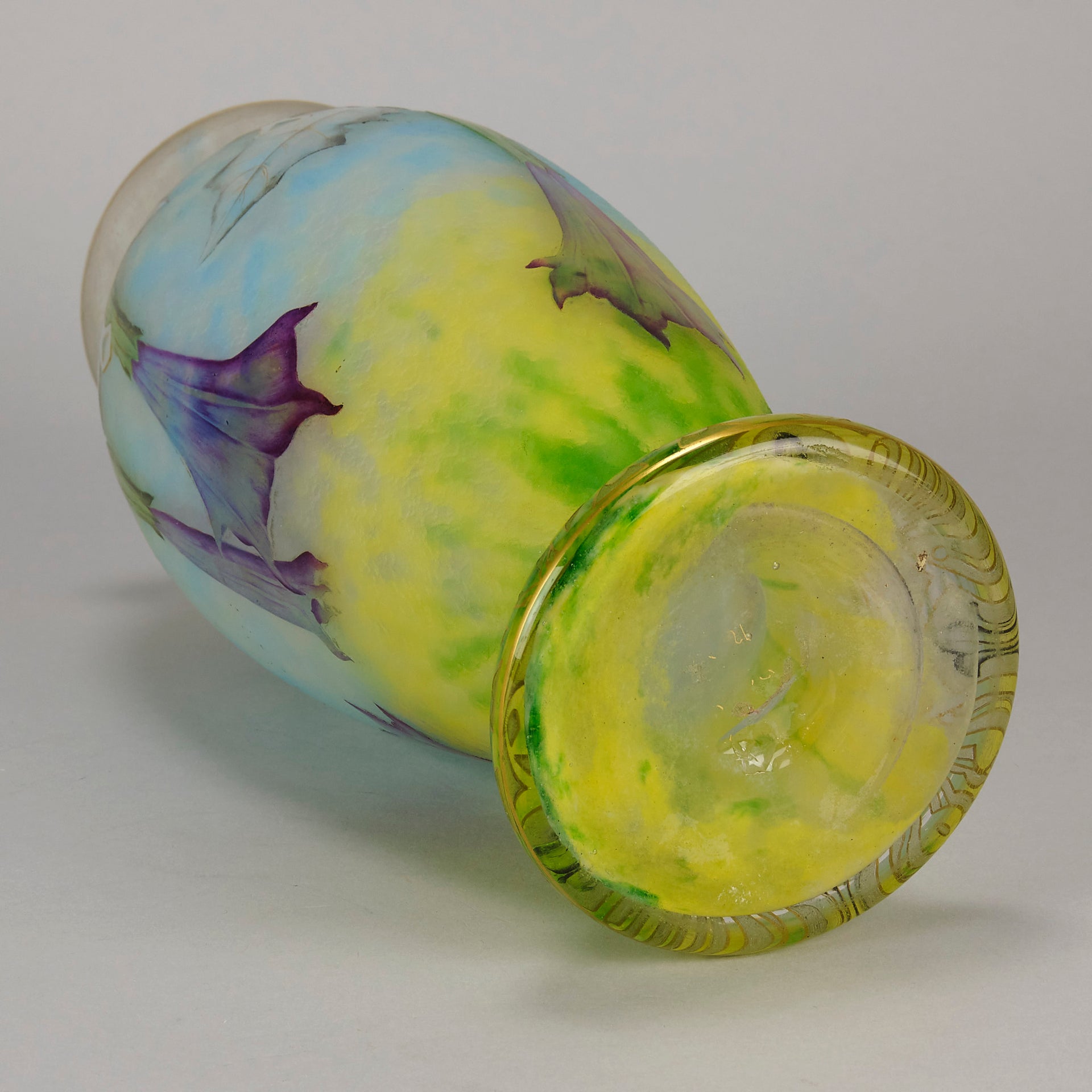 Daum Datura Vase - Art Nouveau Glass - Hickmet Fine Arts