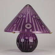 Daum Lamp - Art Deco Daum Glass - Hickmet Fine Arts