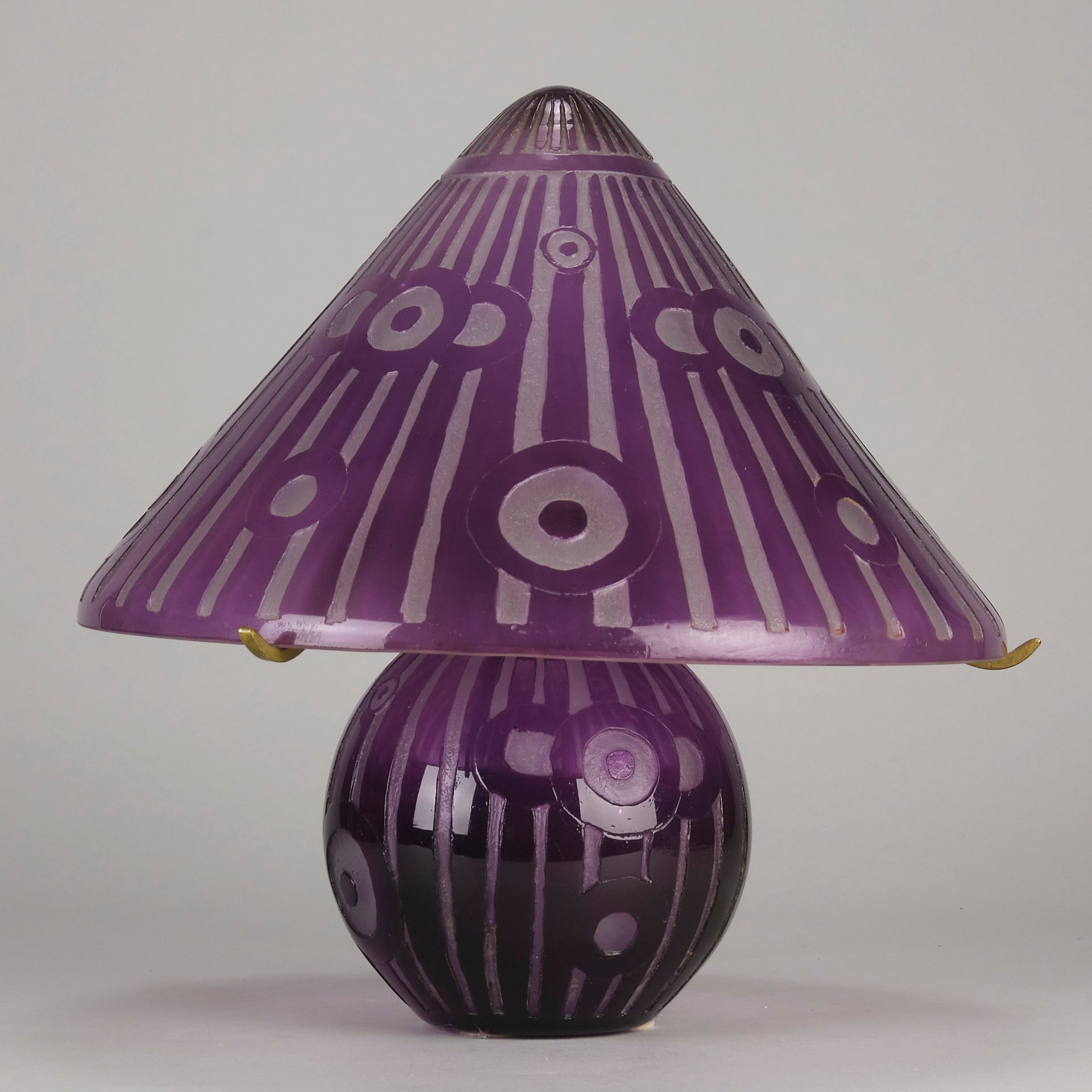 Daum Lamp - Art Deco Daum Glass - Hickmet Fine Arts