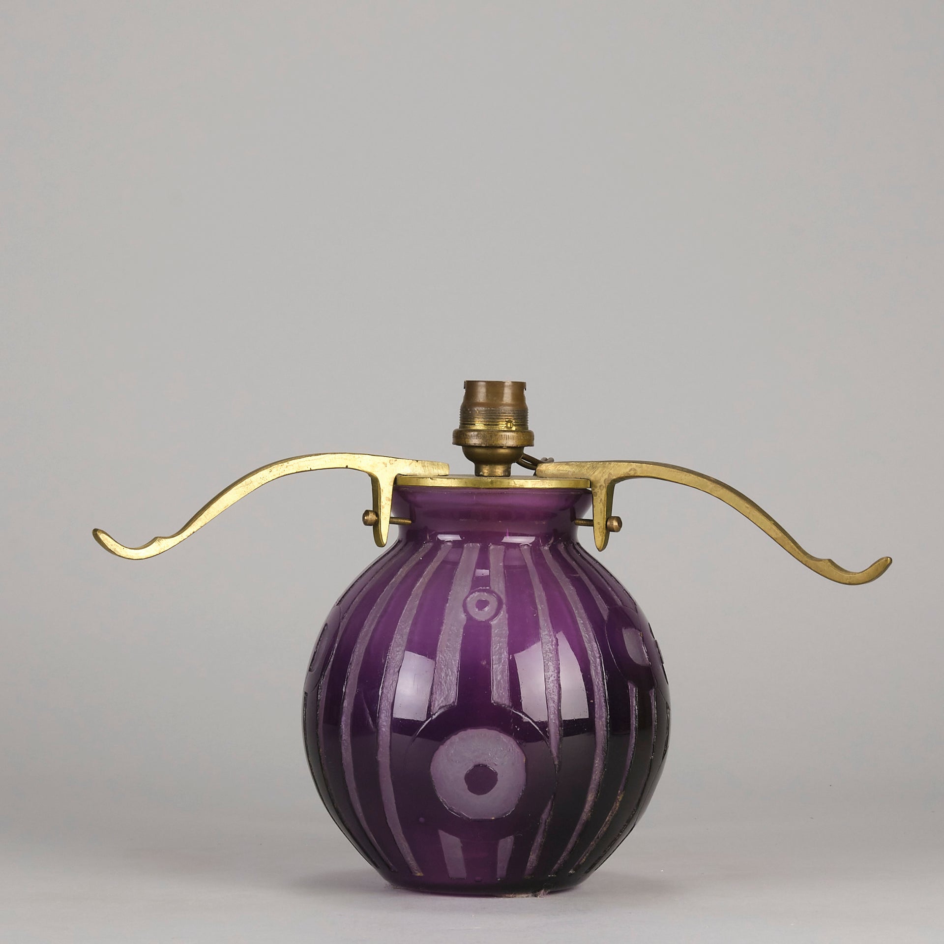 Daum Lamp - Art Deco Daum Glass - Hickmet Fine Arts