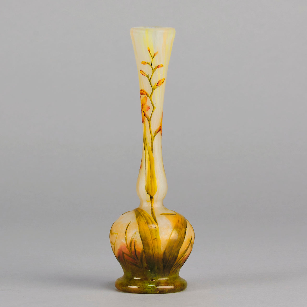 Daum Botanical Vase - Art Nouveau Glass - Hickmet Fine Arts
