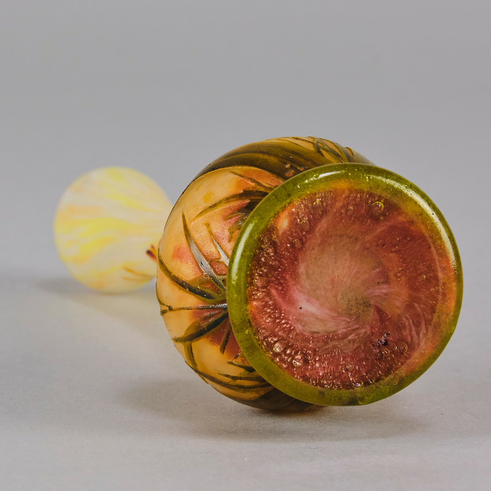 Daum Botanical Vase - Art Nouveau Glass - Hickmet Fine Arts