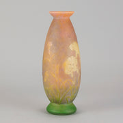 "Cameo Floral Vase" by Daum Frères - Hickmet Fine Arts