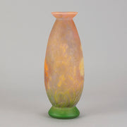 "Cameo Floral Vase" by Daum Frères - Hickmet Fine Arts