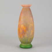 "Cameo Floral Vase" by Daum Frères - Hickmet Fine Arts