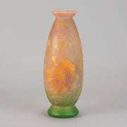 "Cameo Floral Vase" by Daum Frères - Hickmet Fine Arts