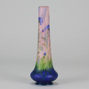 Daum Cornflower Vase - Art Nouveau Glass - Hickmet Fine Arts