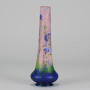 Daum Cornflower Vase - Art Nouveau Glass - Hickmet Fine Arts