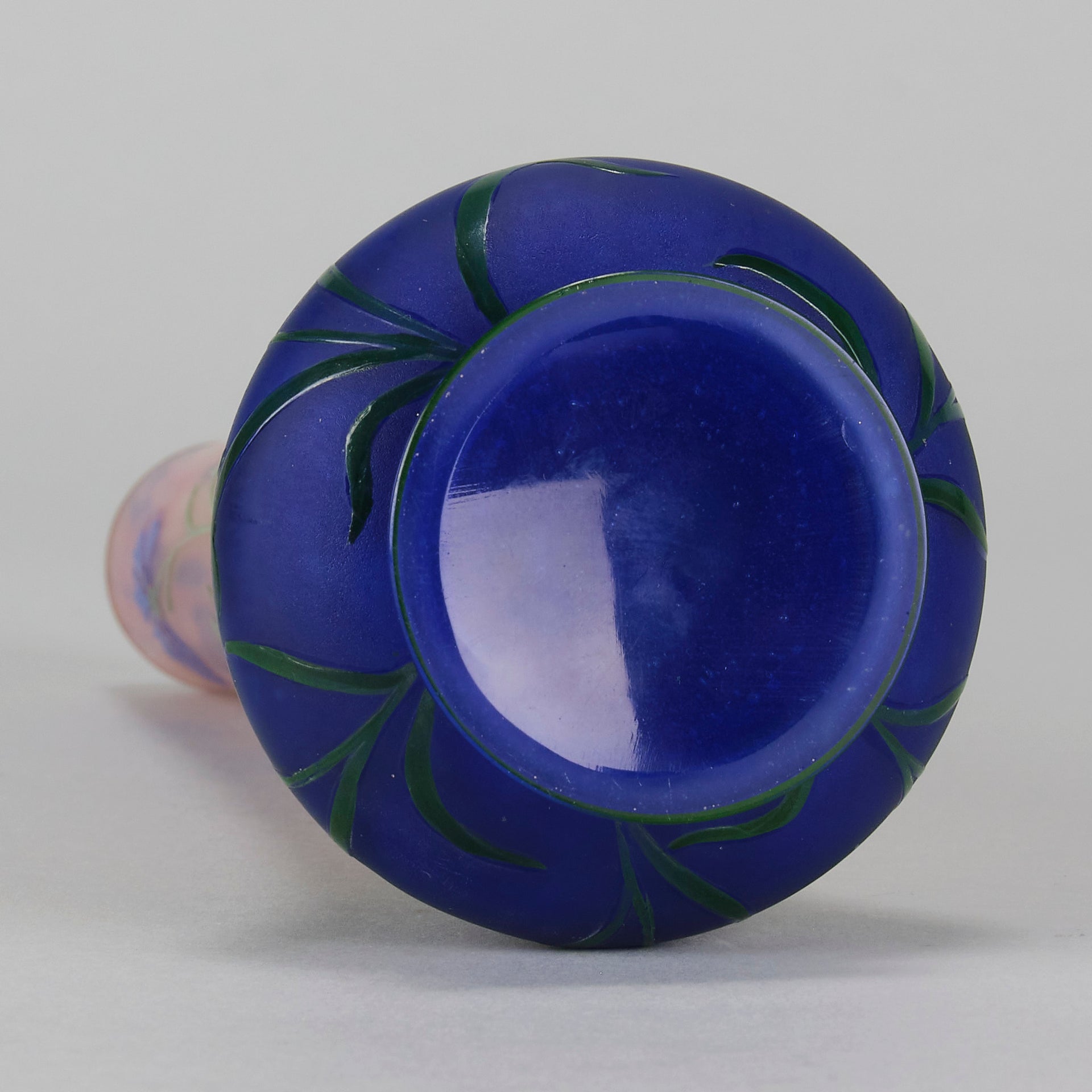 Daum Cornflower Vase - Art Nouveau Glass - Hickmet Fine Arts