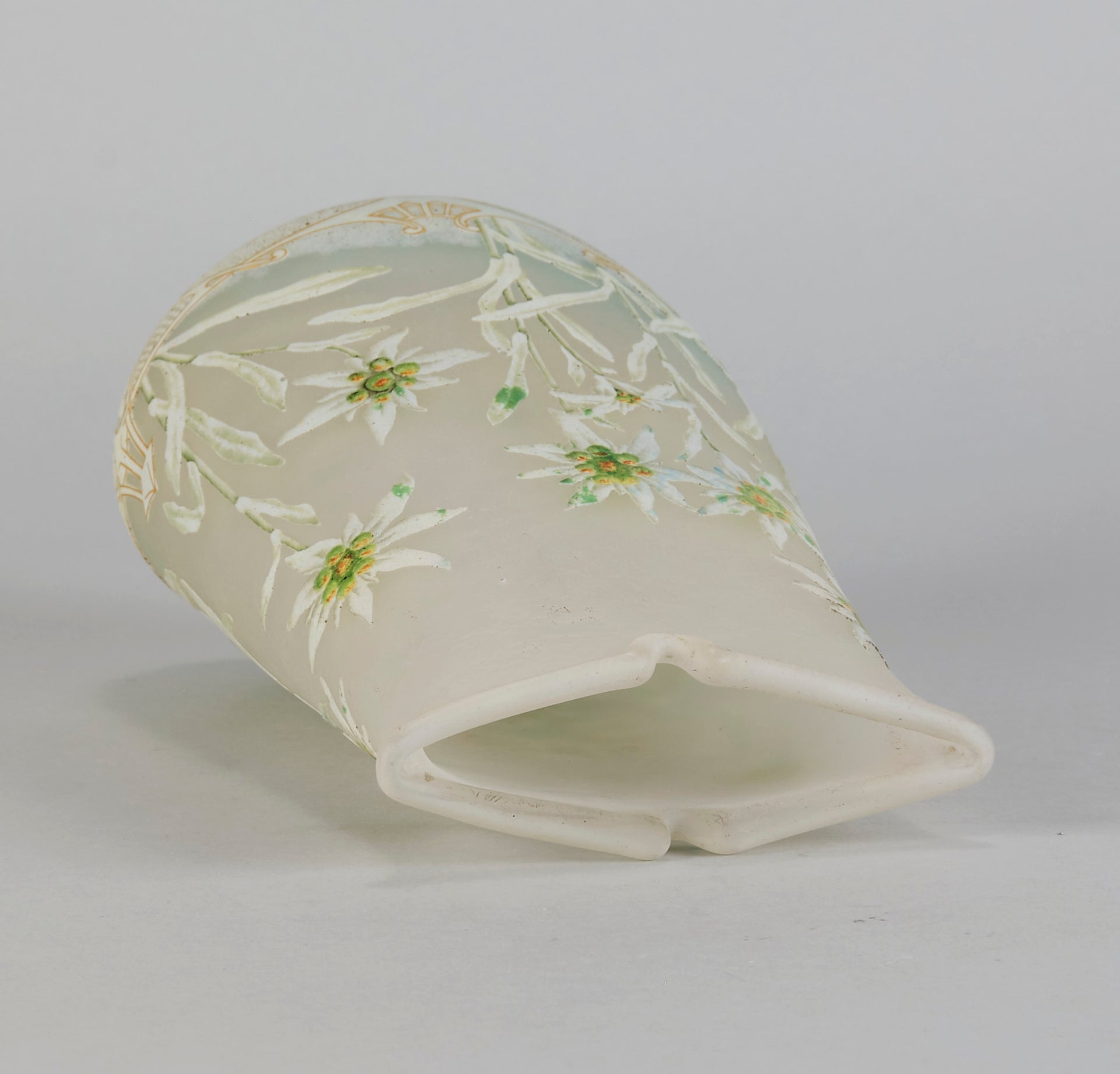 Daum Edelweiss Vase - Art Nouveau Glass - Hickmet Fine Arts