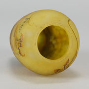 Daum Yellow Flower Vase - Art Nouveau Glass - Hickmet Fine Arts
