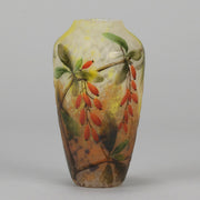 Daum Cotoneaster Vase - Art Nouveau Glass - Hickmet Fine Arts