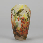 Daum Cotoneaster Vase - Art Nouveau Glass - Hickmet Fine Arts