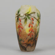 Daum Cotoneaster Vase - Art Nouveau Glass - Hickmet Fine Arts